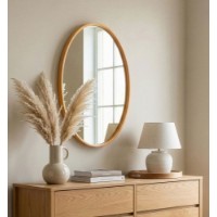 Oglindă Hanah Home Elips Oak