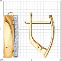 Cercei SOLOVOV JEWELRY 51-220-01874-1 2,38g imaginea #3 — magazin online Desire.md