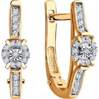Cercei SOLOVOV JEWELRY 51-220-01923-1 2,28g imaginea #3 — magazin online Desire.md