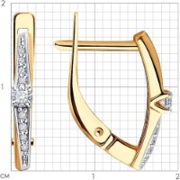 Cercei SOLOVOV JEWELRY 51-220-01970-1 1,92g imaginea #2 — magazin online Desire.md