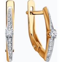 Cercei SOLOVOV JEWELRY 51-220-01970-1 1,92g imaginea #3 — magazin online Desire.md