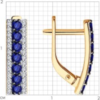 Cercei SOLOVOV JEWELRY 51-220-02358-1 2,58g imaginea #3 — magazin online Desire.md