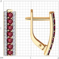 Cercei SOLOVOV JEWELRY 51-220-02358-3 2,59g imaginea #4 — magazin online Desire.md