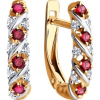Cercei SOLOVOV JEWELRY 51-220-02372-2 2,43g imaginea #2 — magazin online Desire.md