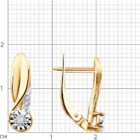 Cercei SOLOVOV JEWELRY 51-220-02937-1 2,8g imaginea #3 — magazin online Desire.md