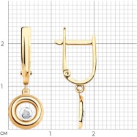 Cercei SOLOVOV JEWELRY 51-221-01539-1 1,72g imaginea #2 — magazin online Desire.md
