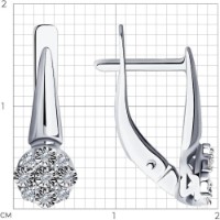 Cercei SOLOVOV JEWELRY 52-220-01297-1 2,18g imaginea #3 — magazin online Desire.md