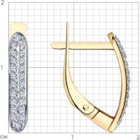 Cercei SOLOVOV JEWELRY 51-120-02076-2 1,95g imaginea #4 — magazin online Desire.md