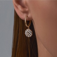 Cercei SOLOVOV JEWELRY 51-121-01949-1 4,51g imaginea #2 — magazin online Desire.md