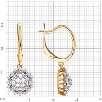 Cercei SOLOVOV JEWELRY 51-121-01949-1 4,51g imaginea #3 — magazin online Desire.md