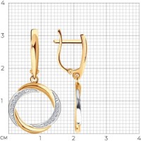 Cercei SOLOVOV JEWELRY 51-121-02306-1 3,78g imaginea #4 — magazin online Desire.md