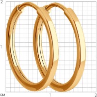 Cercei SOLOVOV JEWELRY 51-124-02384-1 1,61g imaginea #2 — magazin online Desire.md