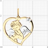 Pandantiv SOLOVOV JEWELRY 51-130-00816-1 1,23g imaginea #2 — magazin online Desire.md