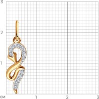 Pandantiv SOLOVOV JEWELRY 51-130-01667-1 0,76g imaginea #3 — magazin online Desire.md
