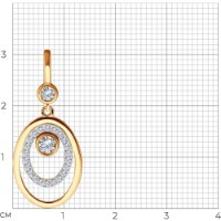 Pandantiv SOLOVOV JEWELRY 51-130-01913-1 1,5g imaginea #3 — magazin online Desire.md