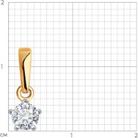 Pandantiv SOLOVOV JEWELRY 51-130-01973-1 0,61g imaginea #4 — magazin online Desire.md