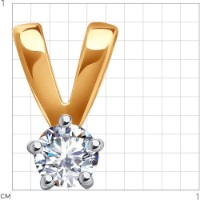 Pandantiv SOLOVOV JEWELRY 51-130-01973-2 0,3g imaginea #2 — magazin online Desire.md