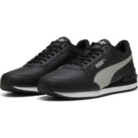 Adidași pentru bărbați Puma St Runner V4 Leather Puma Black/Gray Echo/White, s.42.5