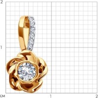 Pandantiv SOLOVOV JEWELRY 51-130-02268-1 1,32g imaginea #3 — magazin online Desire.md