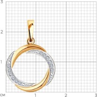 Pandantiv SOLOVOV JEWELRY 51-130-02306-1 1,31g imaginea #3 — magazin online Desire.md