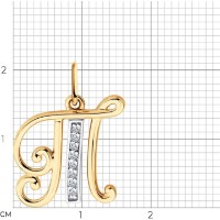 Pandantiv SOLOVOV JEWELRY 51-130-02896-1 1,32g imaginea #2 — magazin online Desire.md