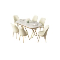 Set mobilă pentru bucătărie Hanah Home Lai White Gold Cream imaginea #2 — magazin online Desire.md