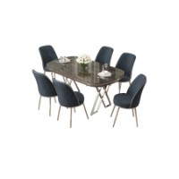 Set mobilă pentru bucătărie Hanah Home Lai Anthracite Chrome imaginea #2 — magazin online Desire.md
