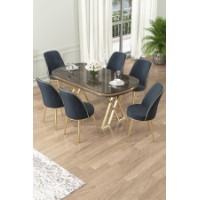 Комплект для столовой Hanah Home Lai Anthracite Gold