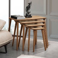 Набор журнальных столиков Hanah Home Luci Oak 4pcs фото №3 — интернет-магазин Desire.md