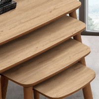 Набор журнальных столиков Hanah Home Luci Oak 4pcs фото №4 — интернет-магазин Desire.md