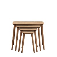 Набор журнальных столиков Hanah Home Luci Oak 4pcs фото №6 — интернет-магазин Desire.md