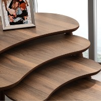 Set măsuţe cafea Hanah Home Moon Walnut 4pcs imaginea #4 — magazin online Desire.md
