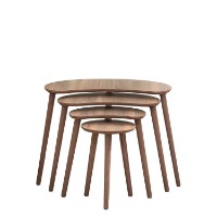 Set măsuţe cafea Hanah Home Moon Walnut 4pcs imaginea #6 — magazin online Desire.md