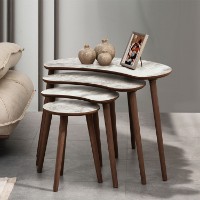 Набор журнальных столиков Hanah Home Moon White 4pcs