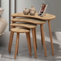 Набор журнальных столиков Hanah Home Moon Oak 4pcs