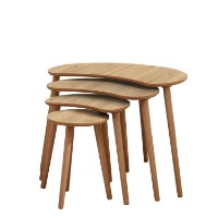 Набор журнальных столиков Hanah Home Moon Oak 4pcs фото №5 — интернет-магазин Desire.md
