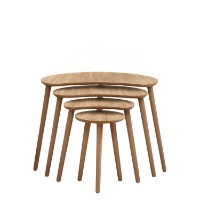 Набор журнальных столиков Hanah Home Moon Oak 4pcs фото №6 — интернет-магазин Desire.md