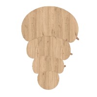 Набор журнальных столиков Hanah Home Moon Oak 4pcs фото №7 — интернет-магазин Desire.md