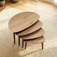 Набор журнальных столиков Hanah Home Nora Oak 4pcs фото №2 — интернет-магазин Desire.md