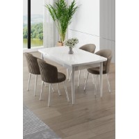 Set mobilă pentru bucătărie Hanah Home Asfel White Cappuccino
