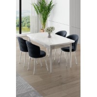 Set mobilă pentru bucătărie Hanah Home Asfel White Anthracite