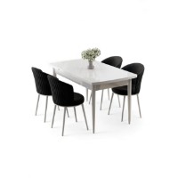 Set mobilă pentru bucătărie Hanah Home Asfel White Black imaginea #2 — magazin online Desire.md
