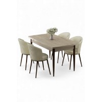 Комплект для столовой Hanah Home Asfel Travertine Cream фото №2 — интернет-магазин Desire.md