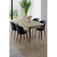 Set mobilă pentru bucătărie Hanah Home Asfel Travertine Anthracite