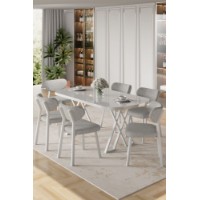 Set mobilă pentru bucătărie Hanah Home Axton White Grey