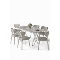 Set mobilă pentru bucătărie Hanah Home Axton White Grey imaginea #2 — magazin online Desire.md