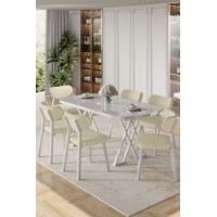 Set mobilă pentru bucătărie Hanah Home Axton White Cream