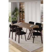 Комплект для столовой Hanah Home Axton Atlantic Pine Black