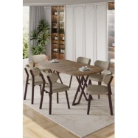 Комплект для столовой Hanah Home Axton Atlantic Pine Cappuccino
