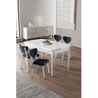 Комплект для столовой Hanah Home Exve White Anthracite
